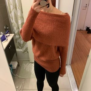 Orange fall sweater